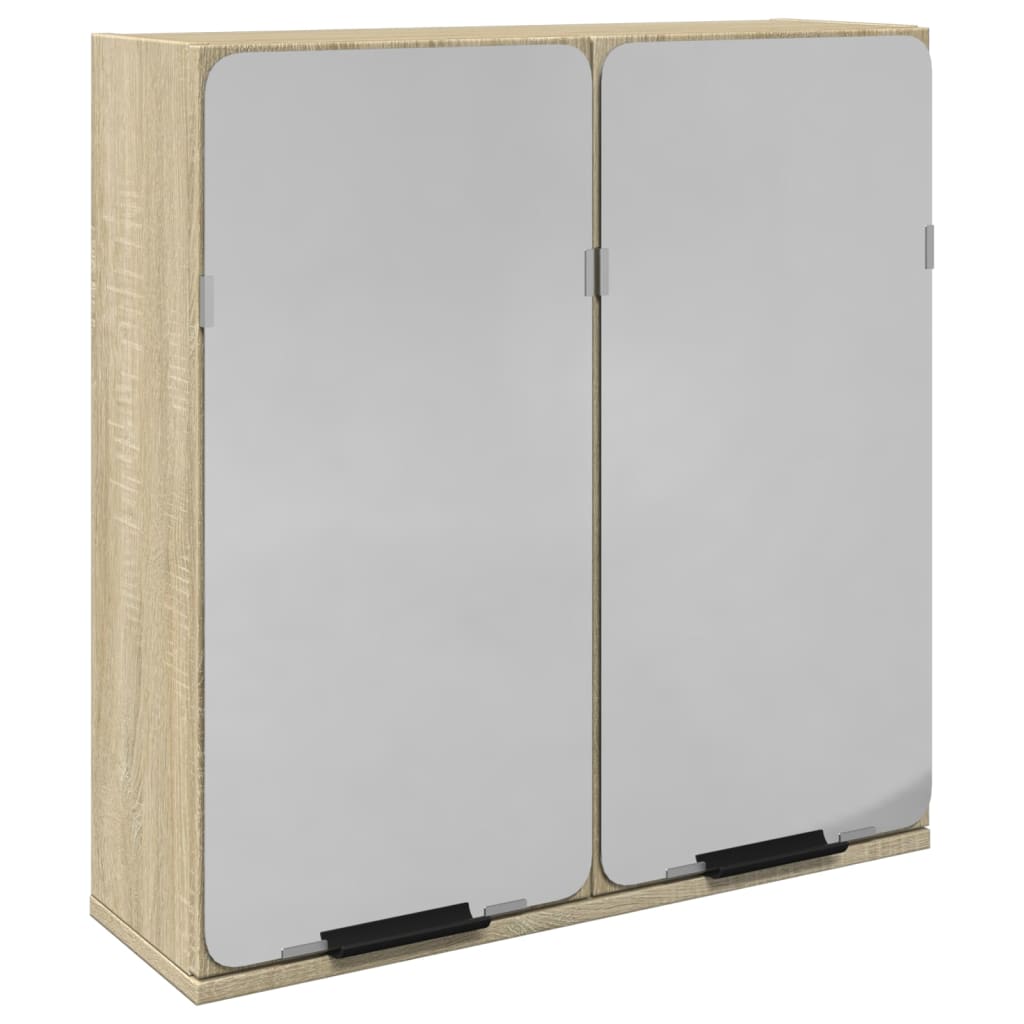Bathroom mirror cabinet Sonoma oak 64.5x20x66.5 cm wood material
