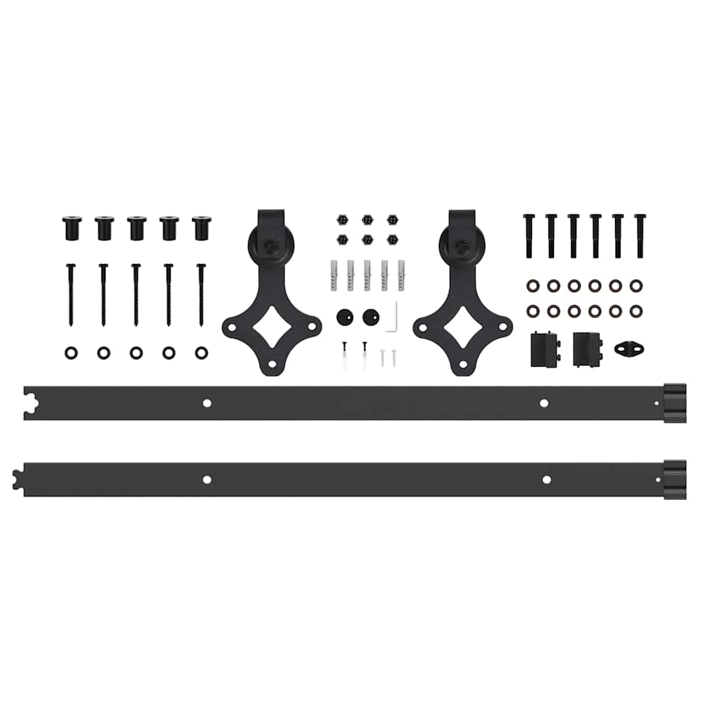 PIM_vidaXL Hardware | schwarz | Kohlenstoffstahl A.NA | 152.4 x 4 x 0.6 cm | Robust