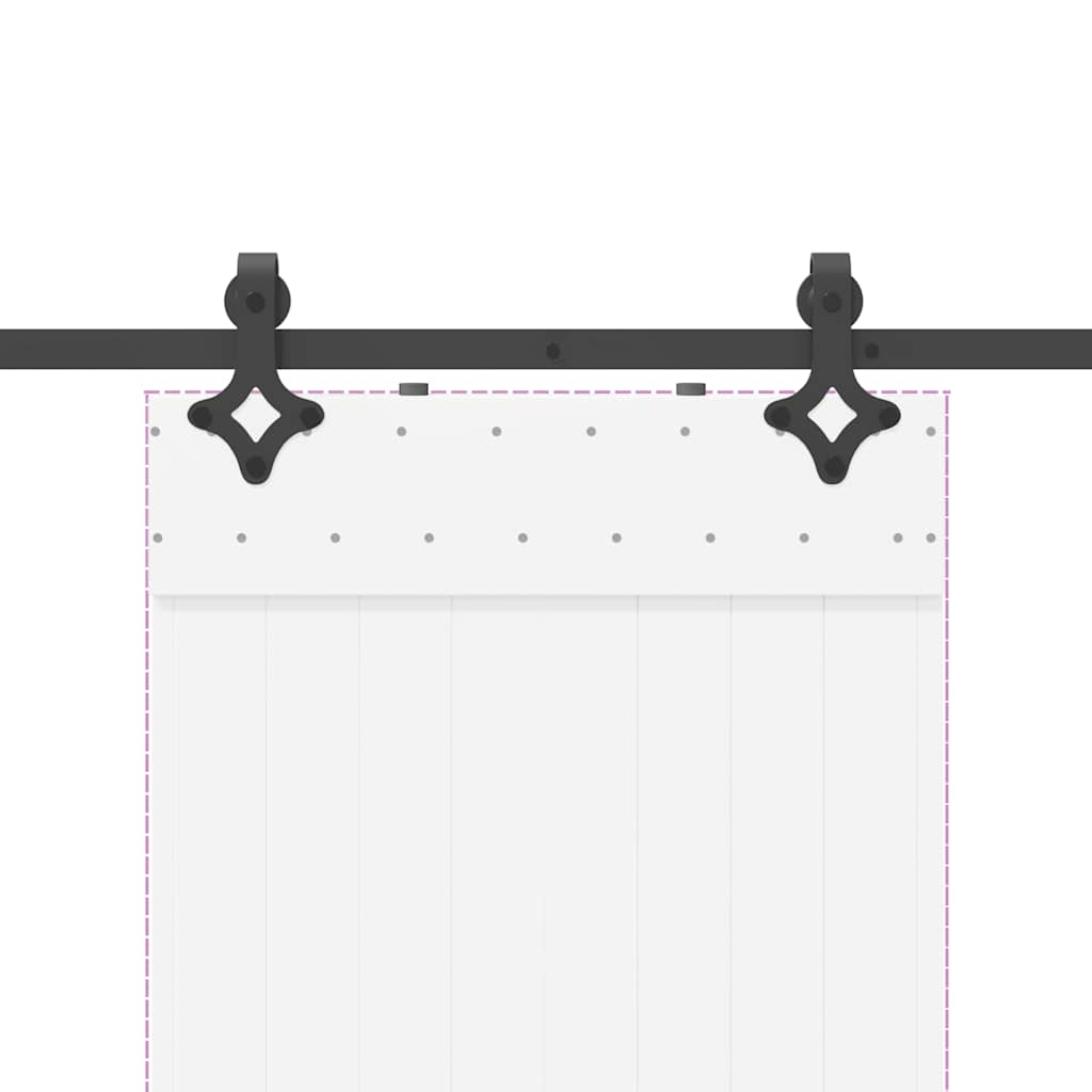 PIM_vidaXL Hardware | schwarz | Kohlenstoffstahl A.NA | 152.4 x 4 x 0.6 cm | Robust