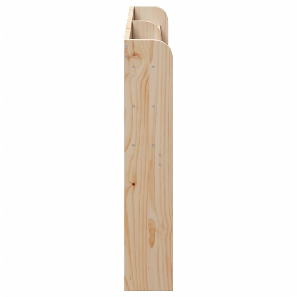 Kopfteil mit Ablagen 120 cm Massivholz Kiefer