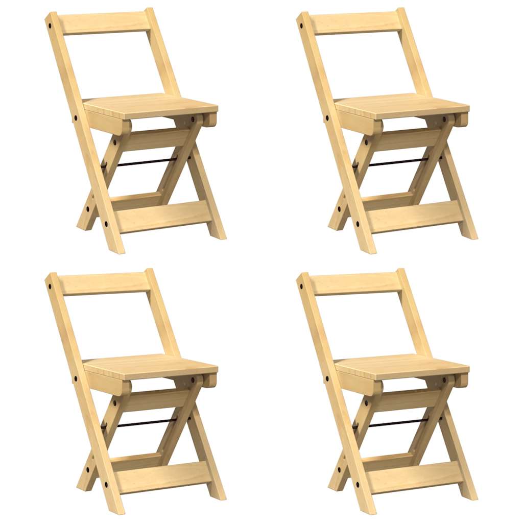 5-tlg. Butterfly-Esstisch-Set Corona Wachsbraun Kiefernholz