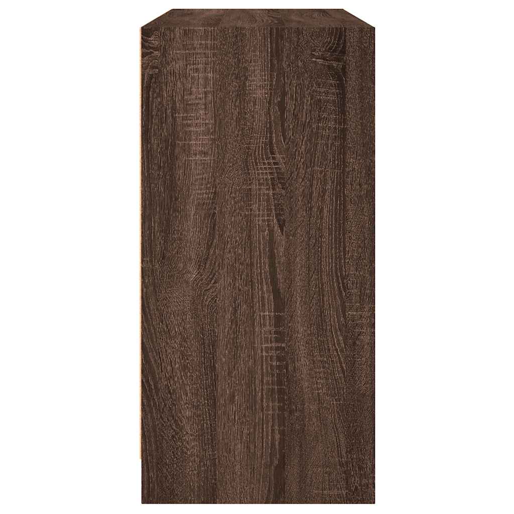 Sideboard brown oak look 102x37x75.5 cm wood material