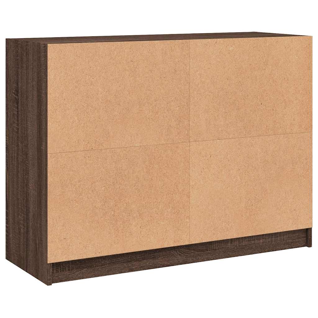 Sideboard brown oak look 102x37x75.5 cm wood material