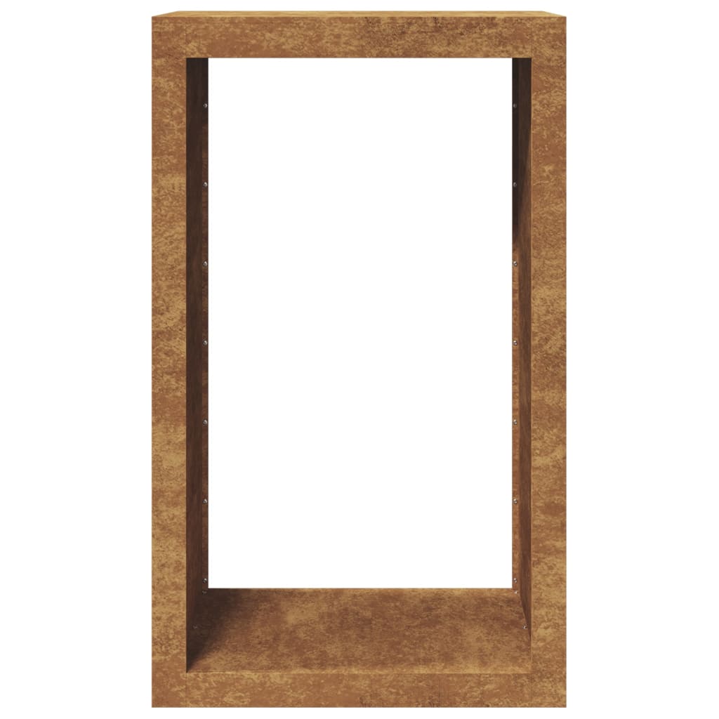 Brennholzregal 60x40x100 cm Wetterfester Stahl