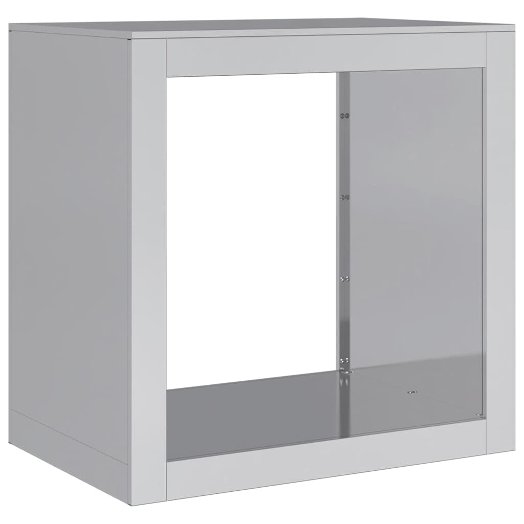 Brennholzregal 60x40x60 cm Verzinkter Stahl