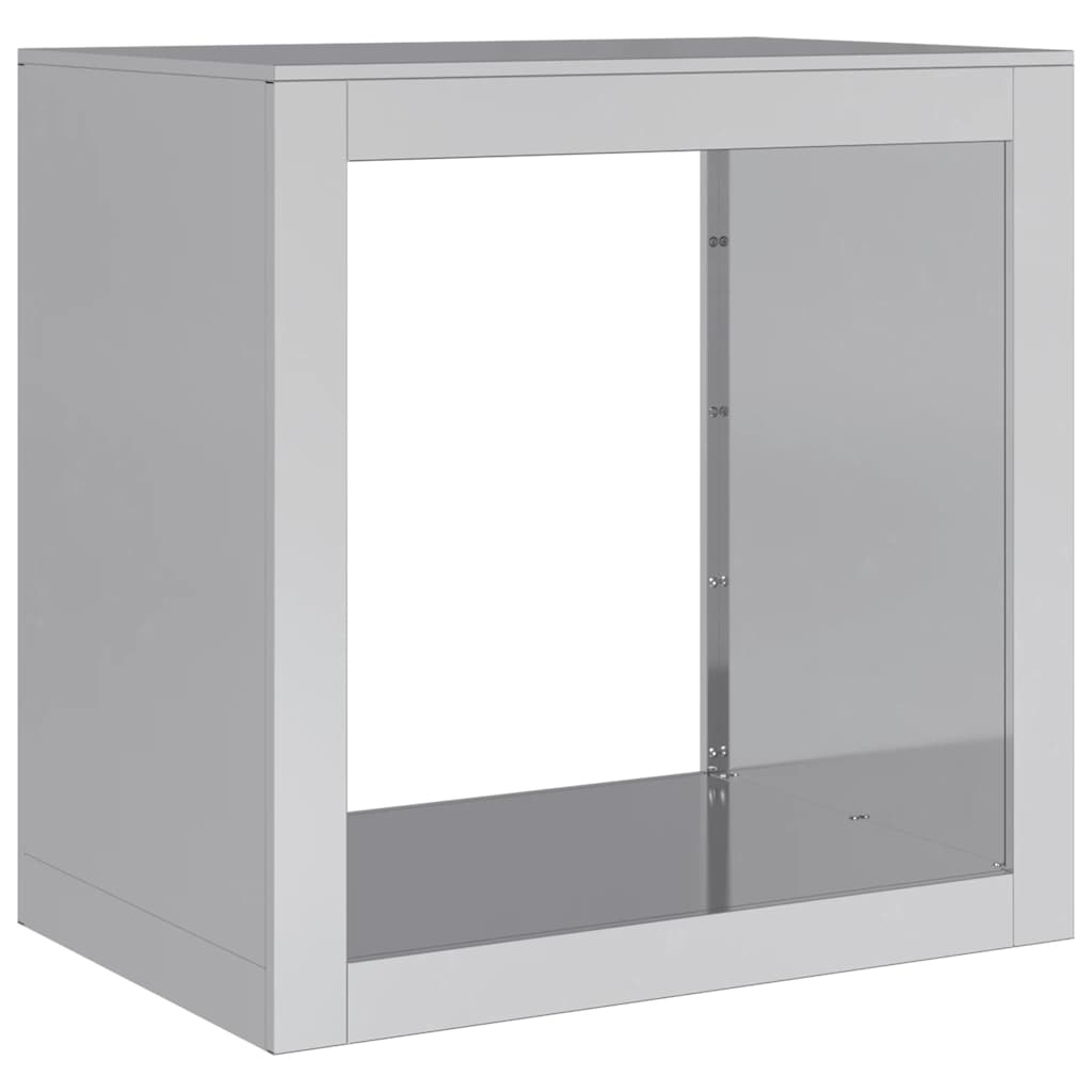 Firewood rack 60x40x60 cm Galvanized steel