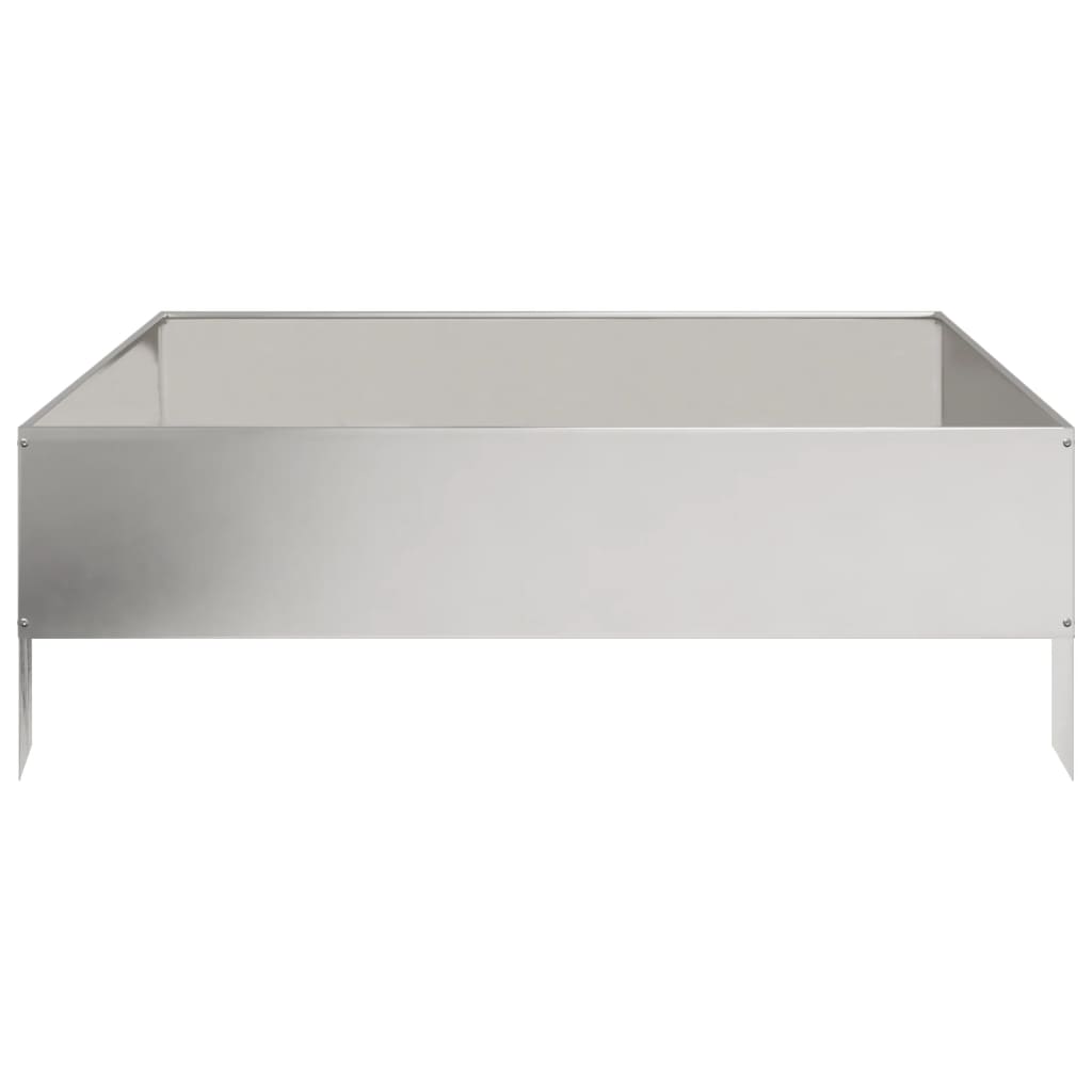 raised bed 100x100x33.5 cm stainless steel