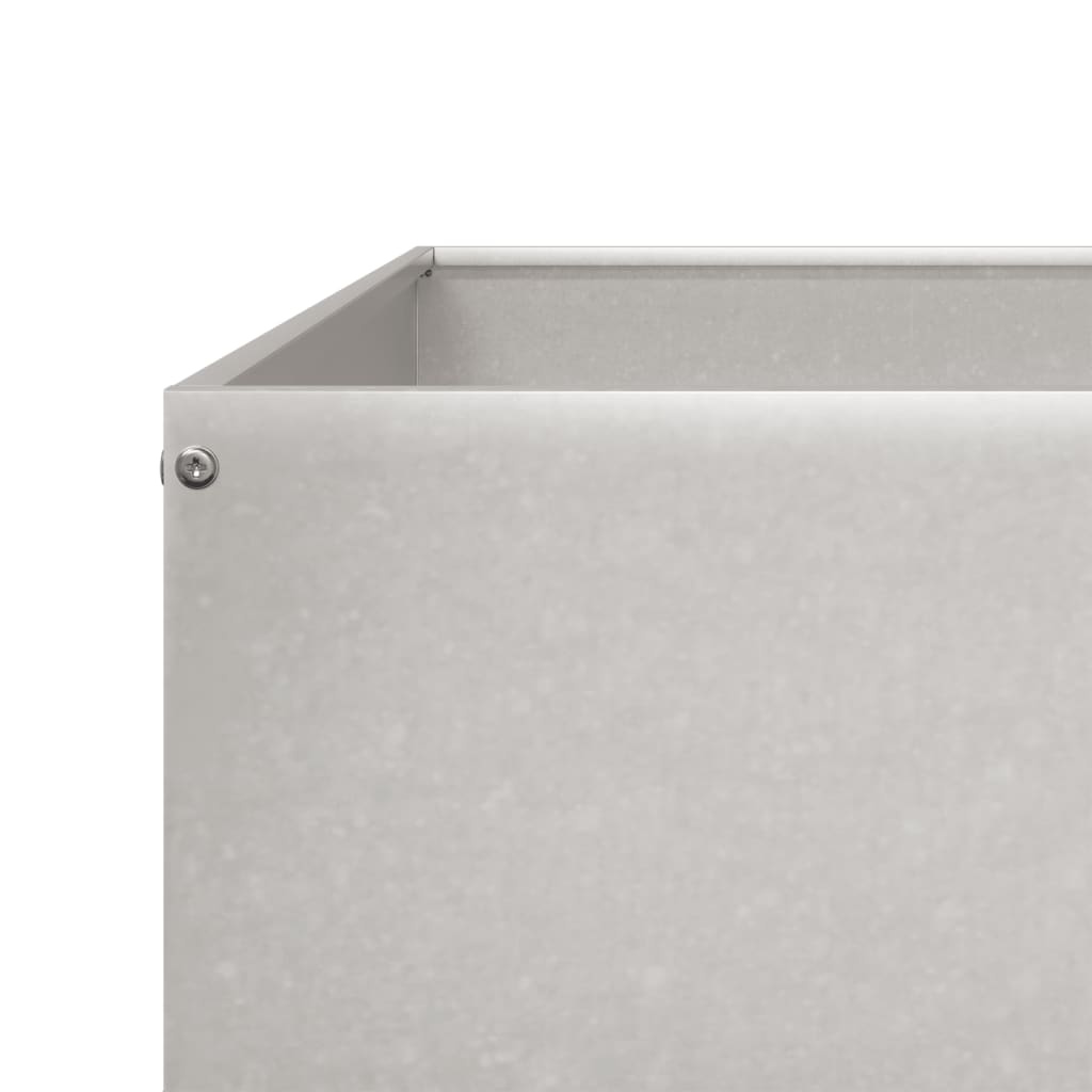 raised bed 100x100x25 cm stainless steel