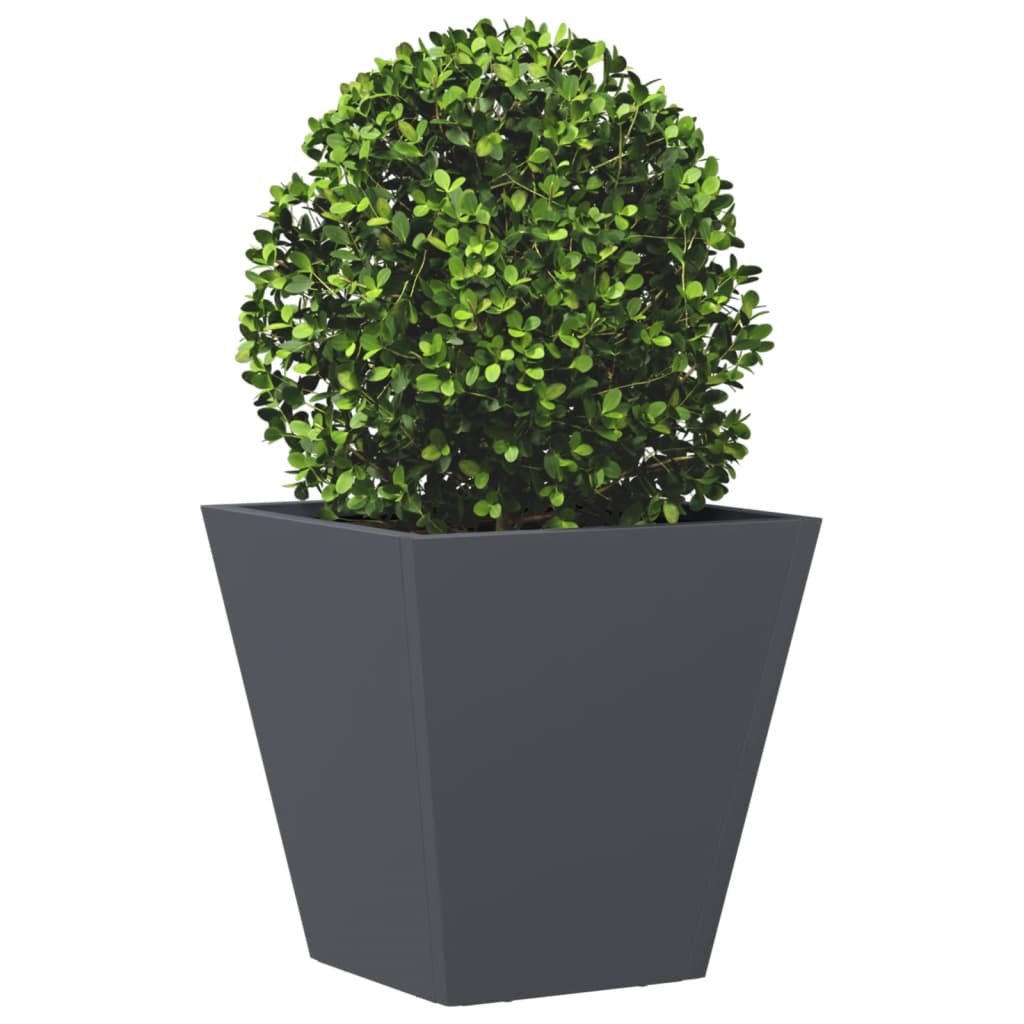 Plant Pot Anthracite 30x30x30 Steel