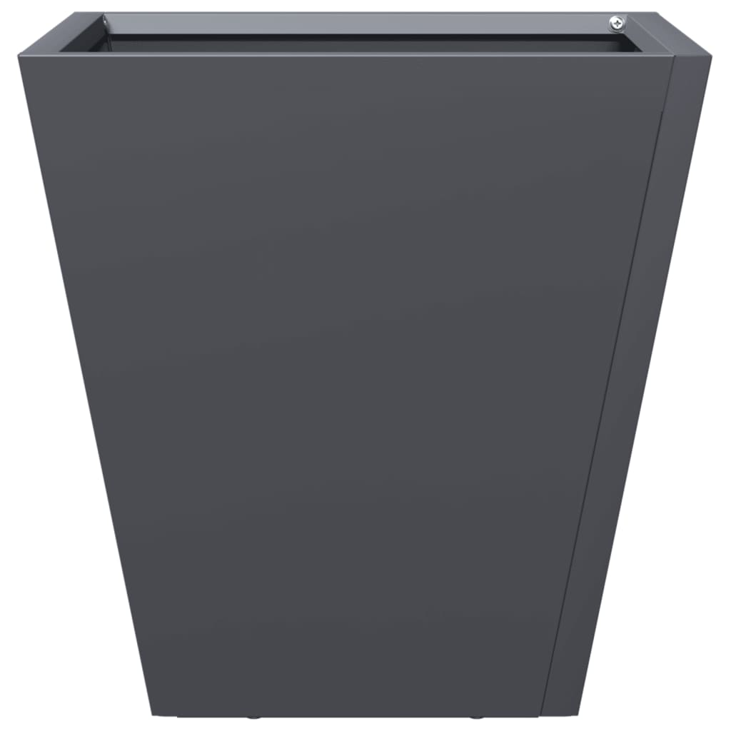 Plant Pot Anthracite 30x30x30 Steel