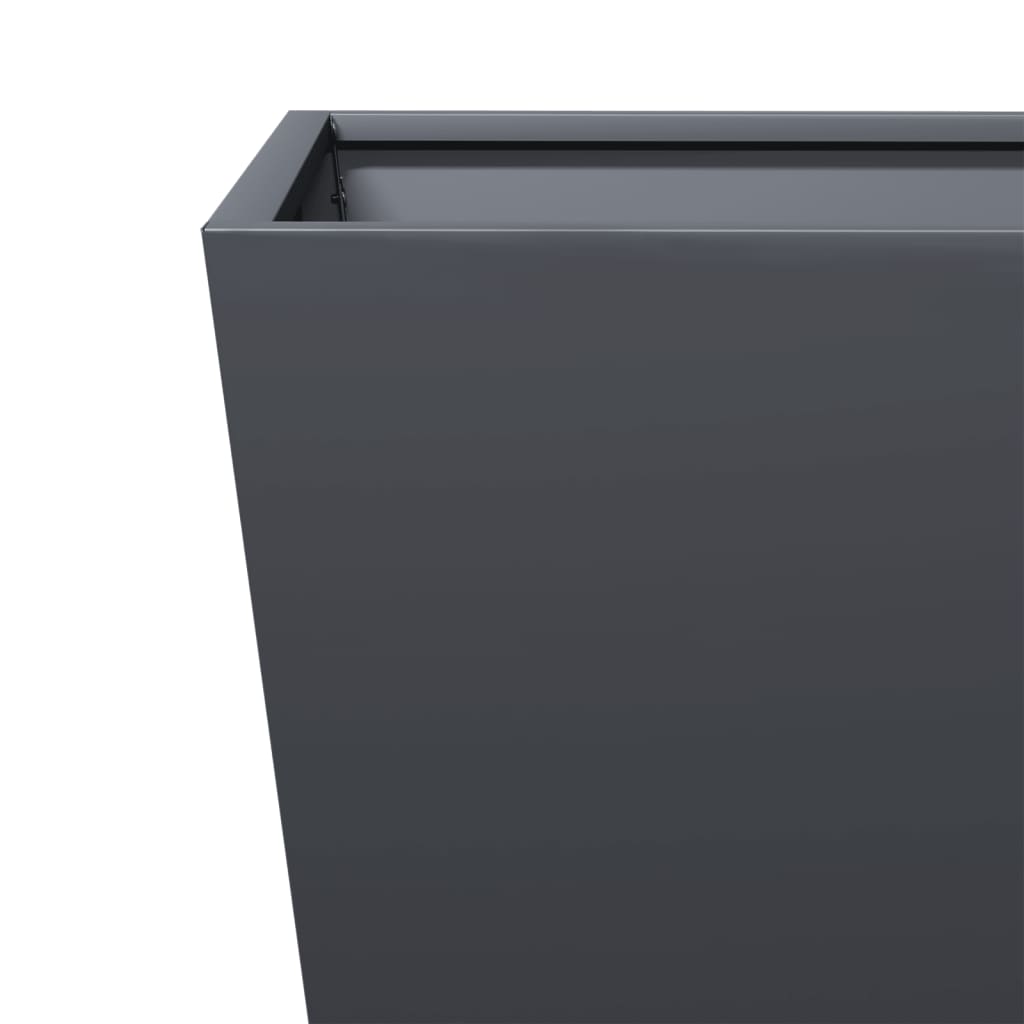 Plant Pot Anthracite 30x30x30 Steel
