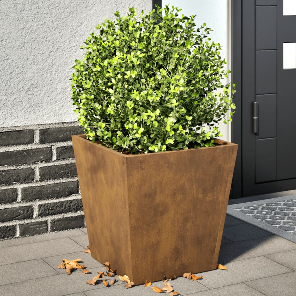 Plant pot 2 pcs. 40x40x40 cm Weatherproof steel