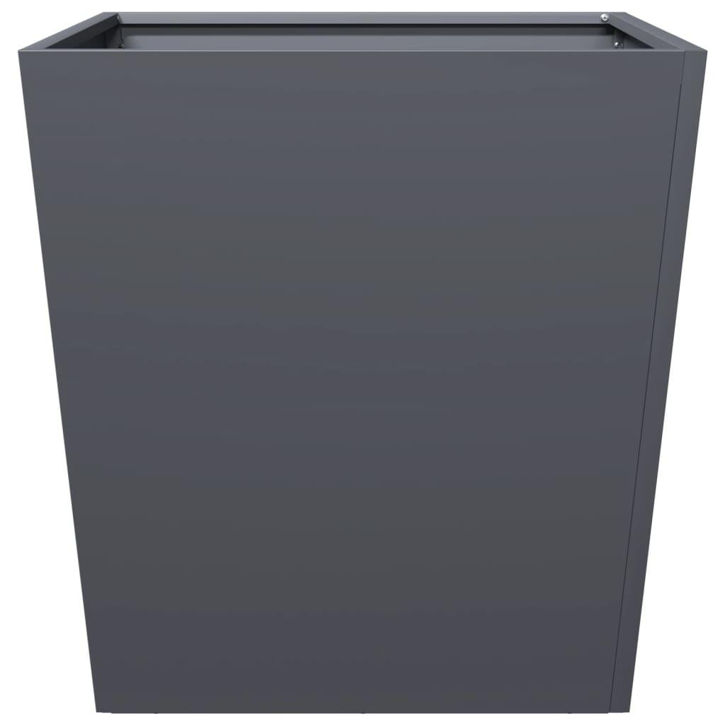Plant pot 2 pcs. Anthracite 50x50x50 steel