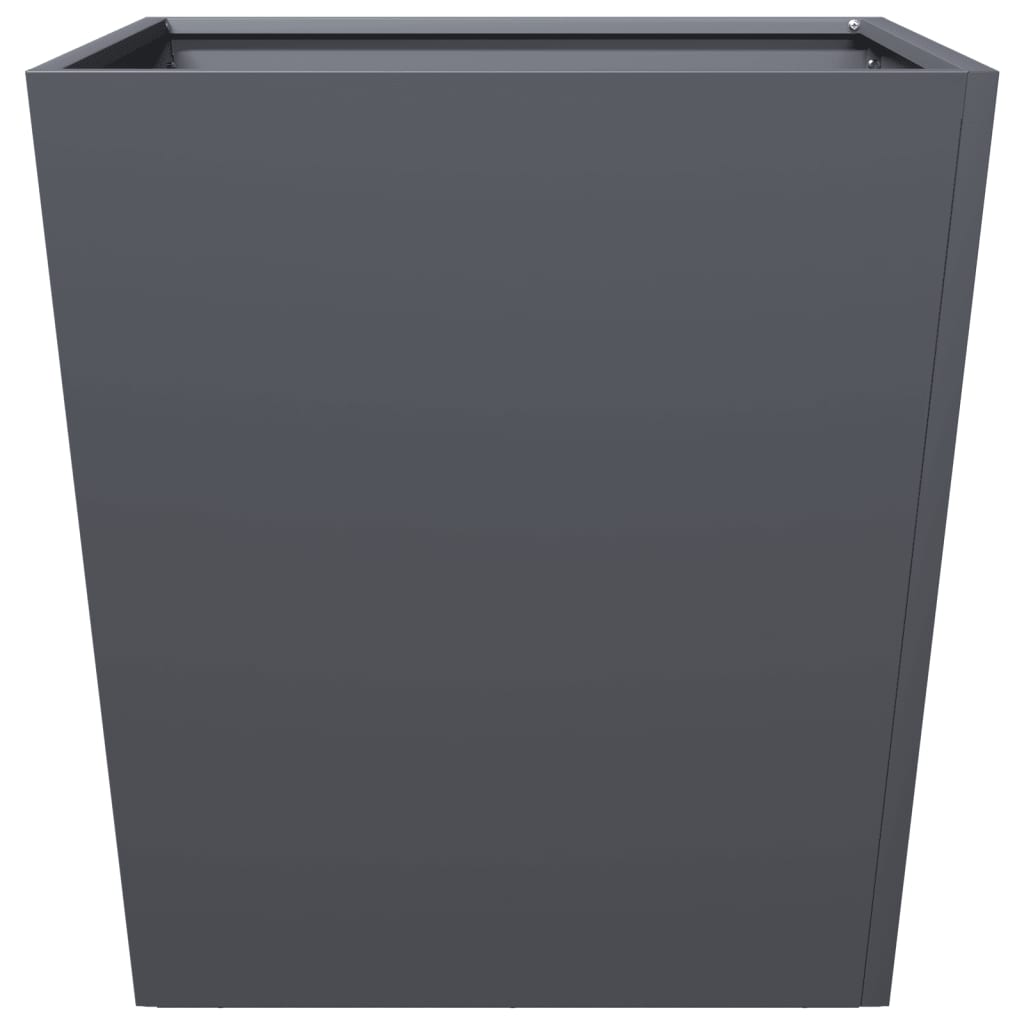 Plant pot 2 pcs. Anthracite 50x50x50 steel