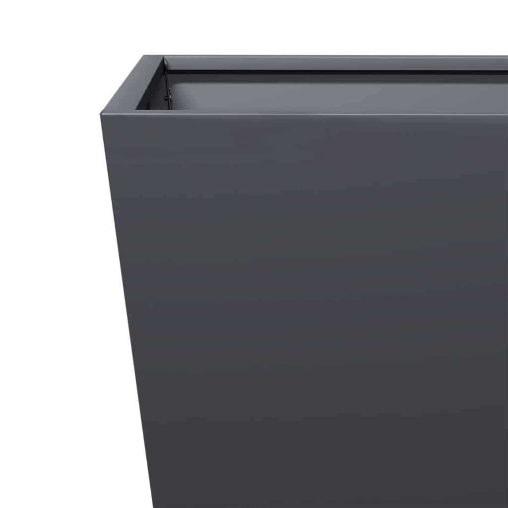 Plant pot 2 pcs. Anthracite 50x50x50 steel