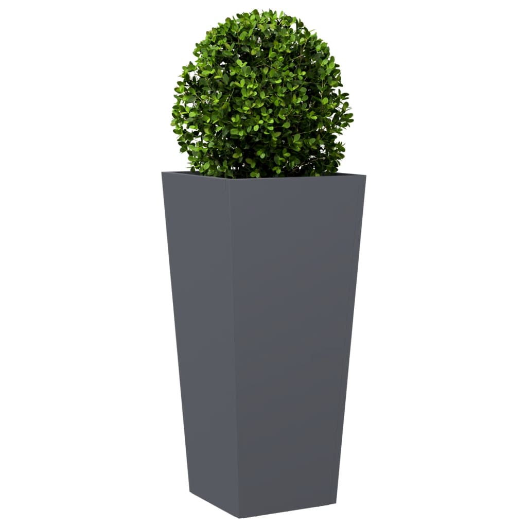 Plant Pot Anthracite 35x35x75 cm Steel