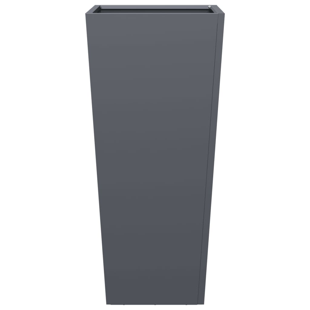 Plant Pot Anthracite 35x35x75 cm Steel