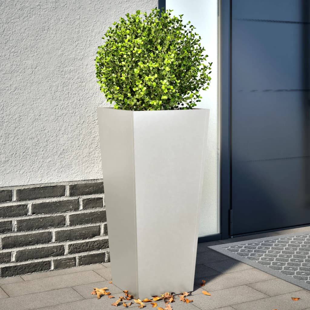 Plant pot 2 pcs. 35x35x75 cm stainless steel