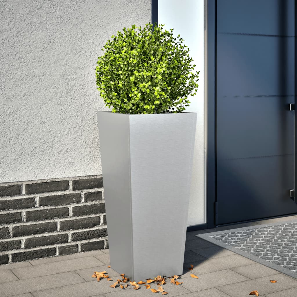 Planter 35x35x75 cm Galvanized steel