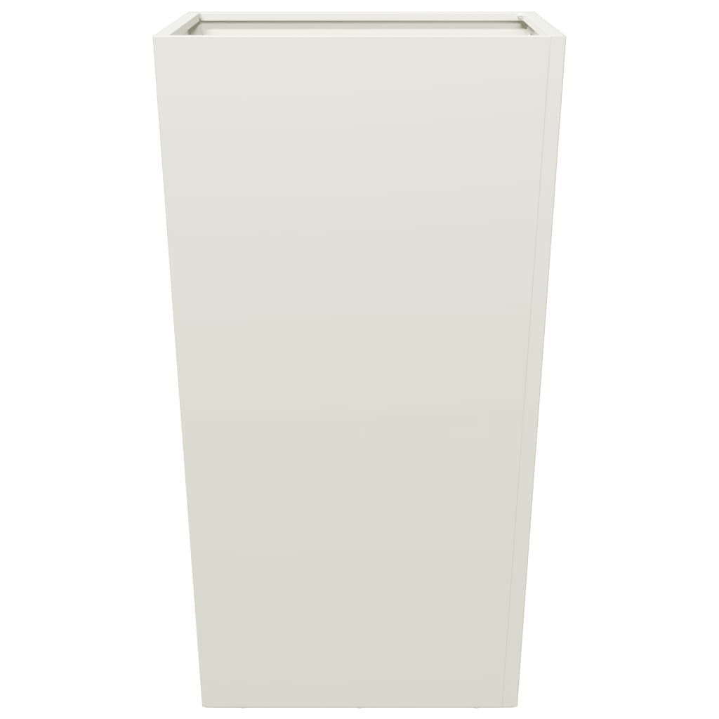 Plant Pot White 45x45x75 cm Steel