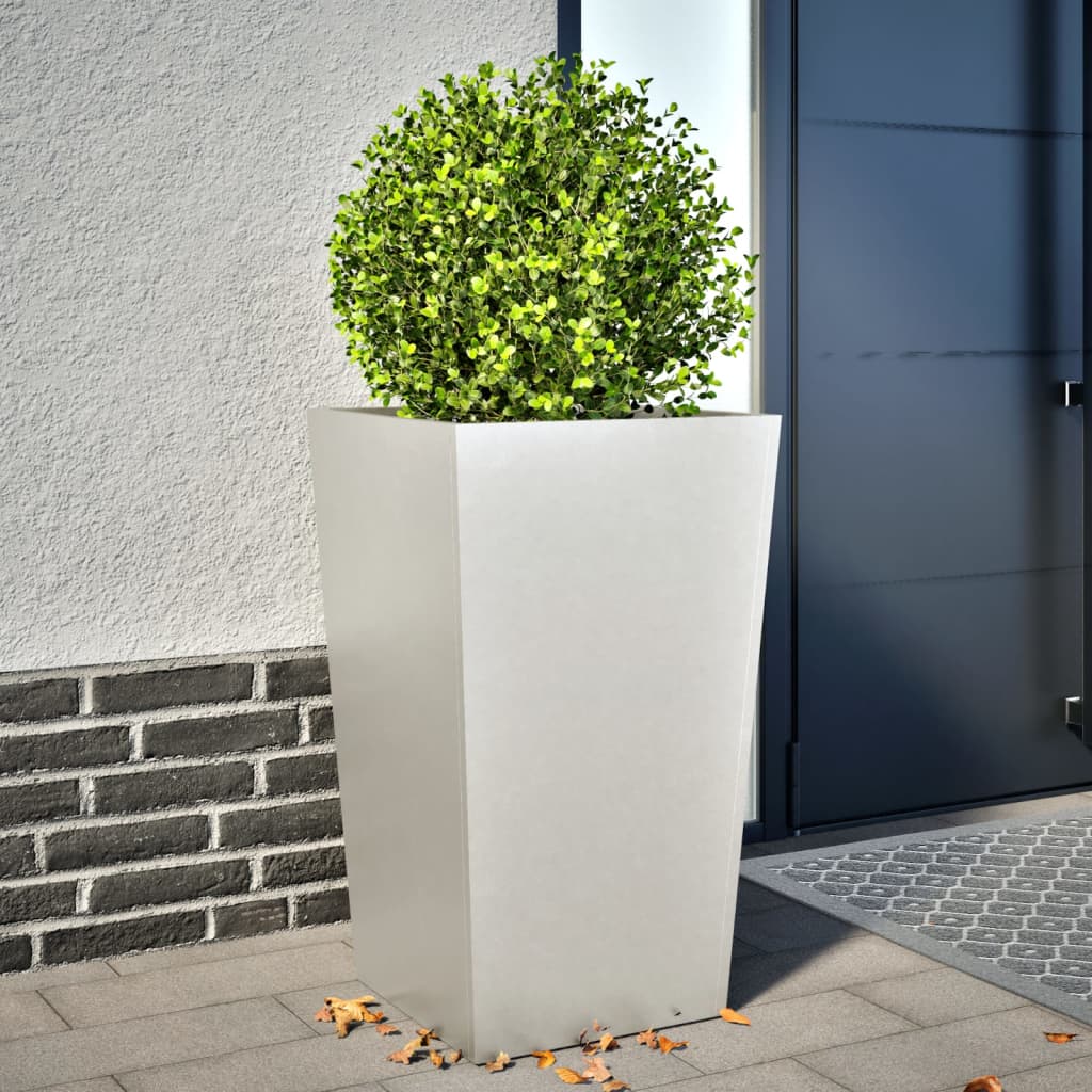 Plant pot 45x45x75 cm stainless steel