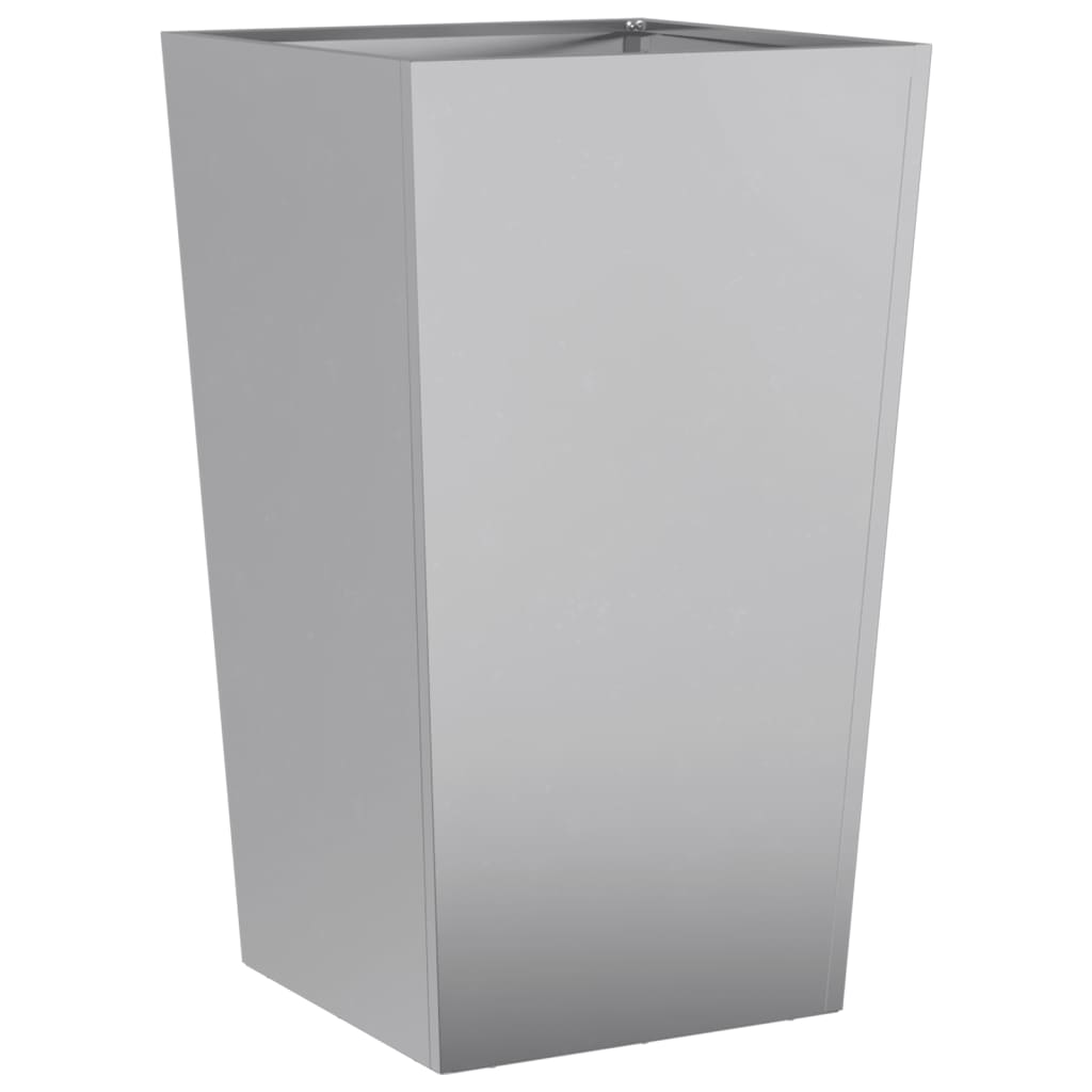 Planter 45x45x75 cm Galvanized steel