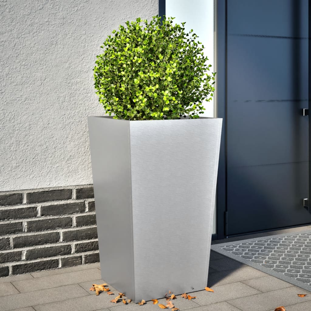 Planter 45x45x75 cm Galvanized steel