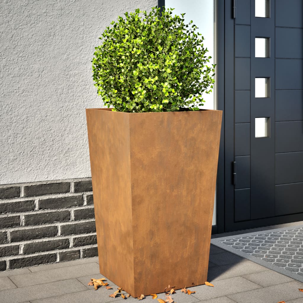Plant pot 2 pcs. 45x45x75 cm Weatherproof steel