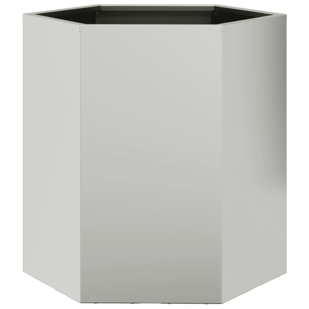 Plant pot 2 pcs. Hexagonal 46x40x45 cm Weatherproof steel