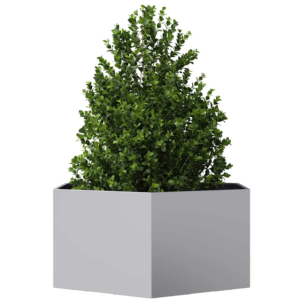 Pflanzkübel Sechseckig 104x90x45 Verzinkter Stahl