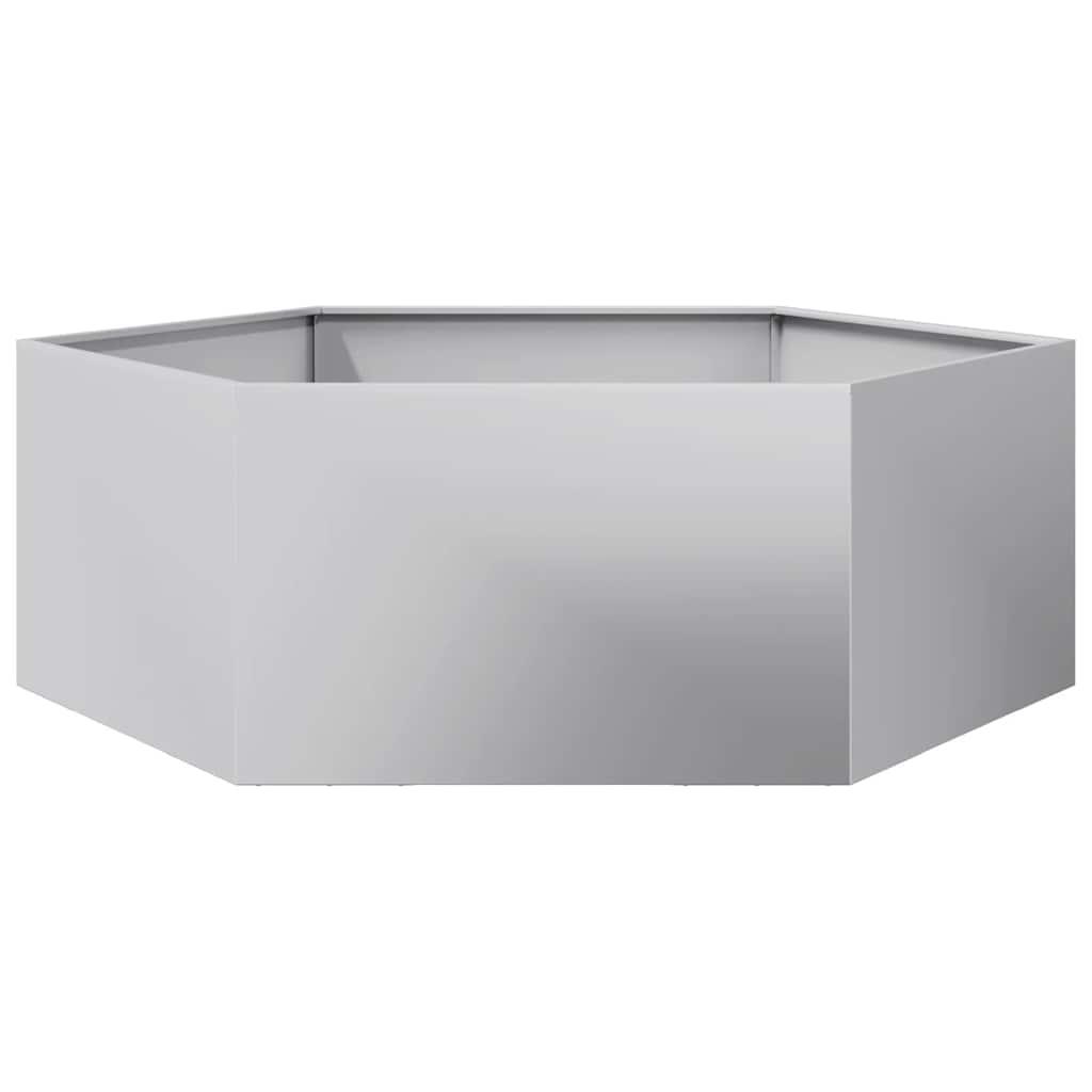 Pflanzkübel Sechseckig 138x120x45 Verzinkter Stahl