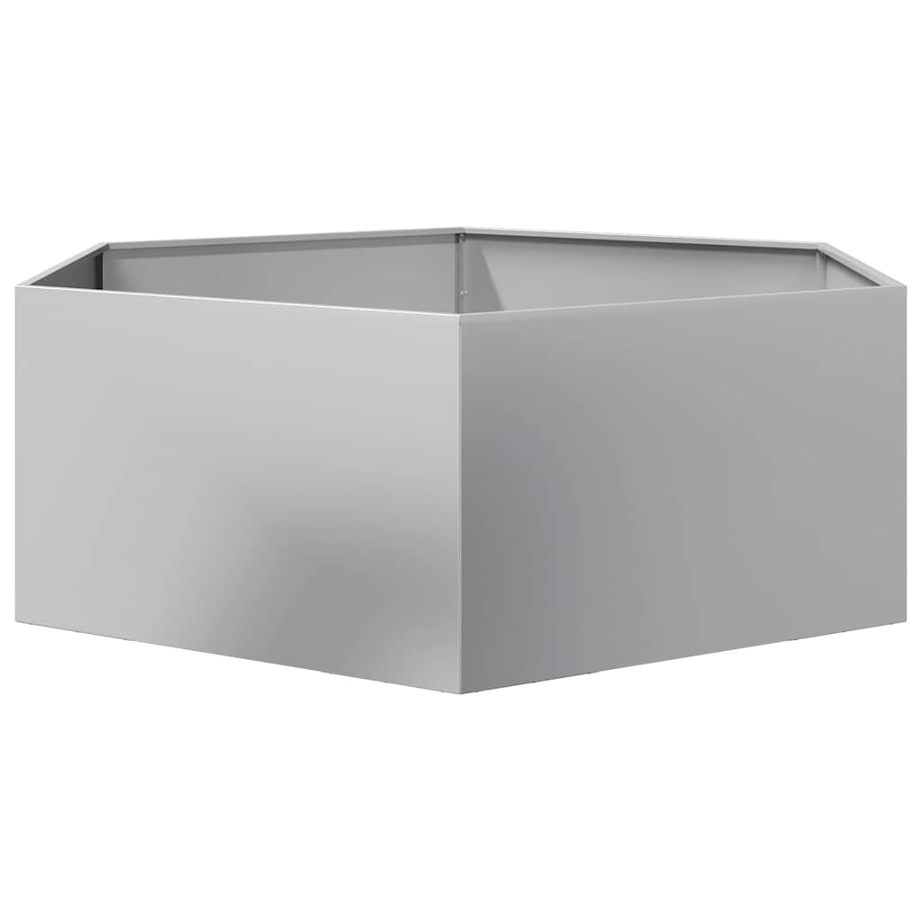 Pflanzkübel Sechseckig 138x120x45 Verzinkter Stahl