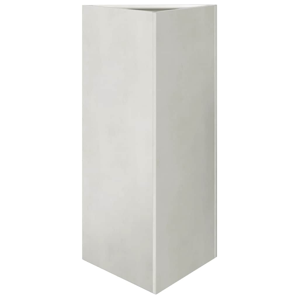 Pflanzkübel 2 Stk. Dreieckig 40x40x75 cm Edelstahl