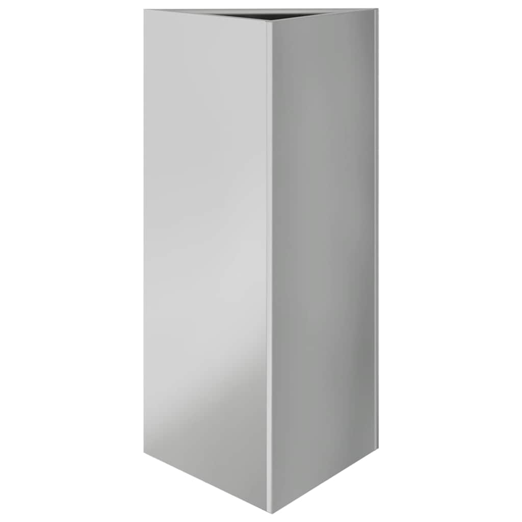 Pflanzkübel Dreieckig 40x40x75 cm Verzinkter Stahl