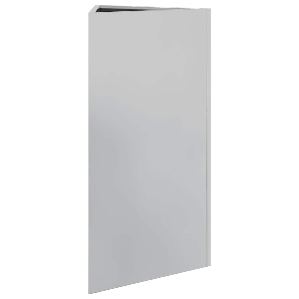Pflanzkübel Dreieckig 40x40x75 cm Verzinkter Stahl