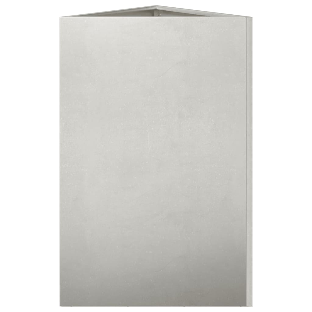 Plant Pot 2 pcs. Triangular 50x43x75 cm Stainless Steel