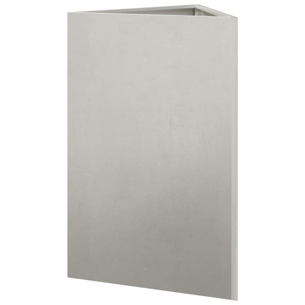 Plant Pot 2 pcs. Triangular 50x43x75 cm Stainless Steel