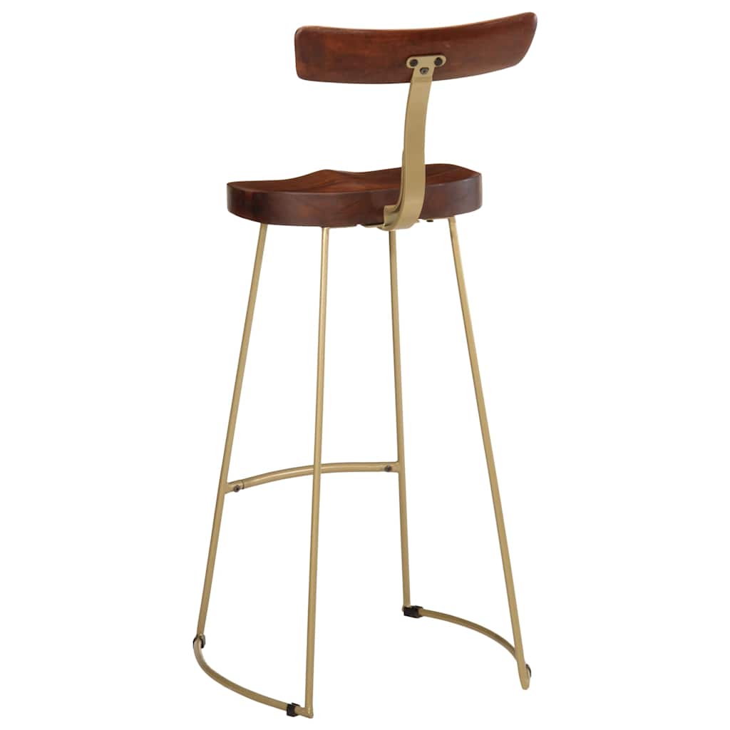Barhocker 2 Stk. 49x43x103 cm Mango Massivholz