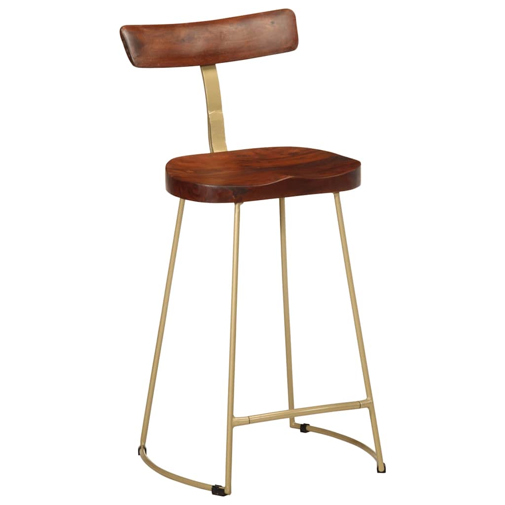 Barhocker 2 Stk. 49x43x88 cm Mango Massivholz