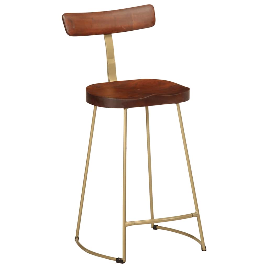 Barhocker 2 Stk. 49x43x88 cm Mango Massivholz