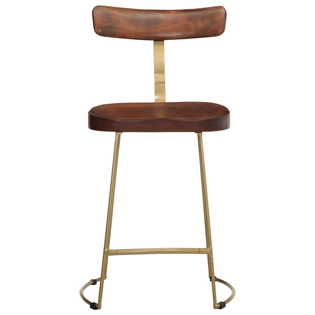 Barhocker 2 Stk. 49x43x79 cm Mango Massivholz