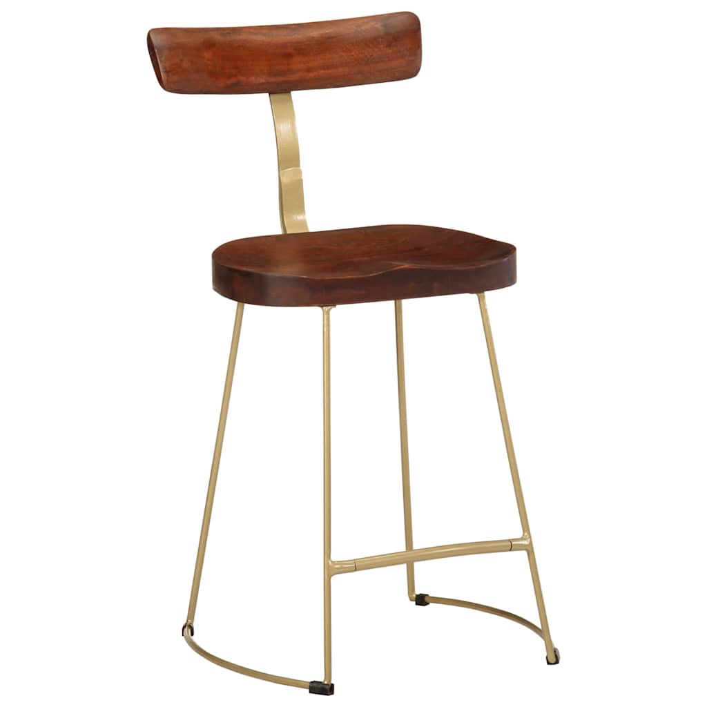 Barhocker 2 Stk. 49x43x79 cm Mango Massivholz