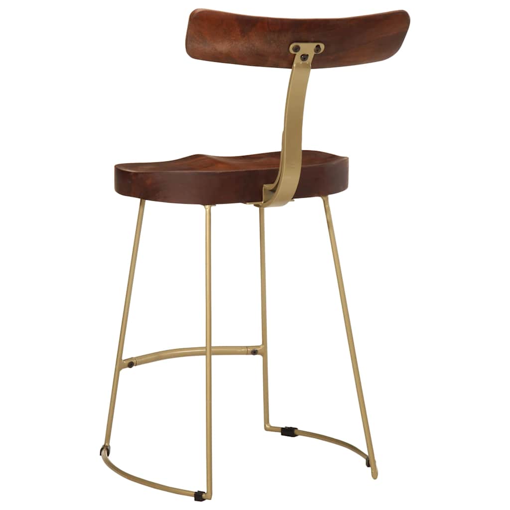 Barhocker 2 Stk. 49x43x79 cm Mango Massivholz