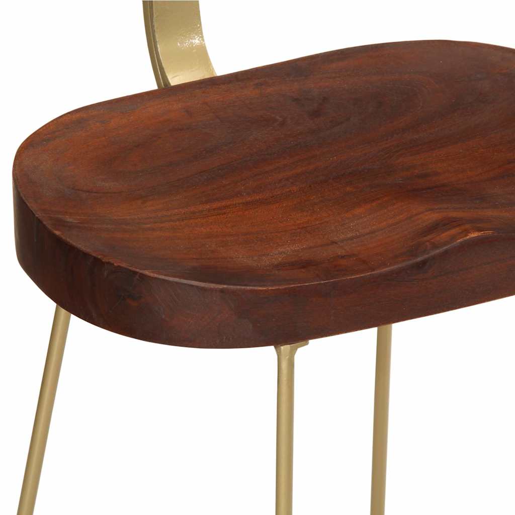 Barhocker 2 Stk. 49x43x79 cm Mango Massivholz