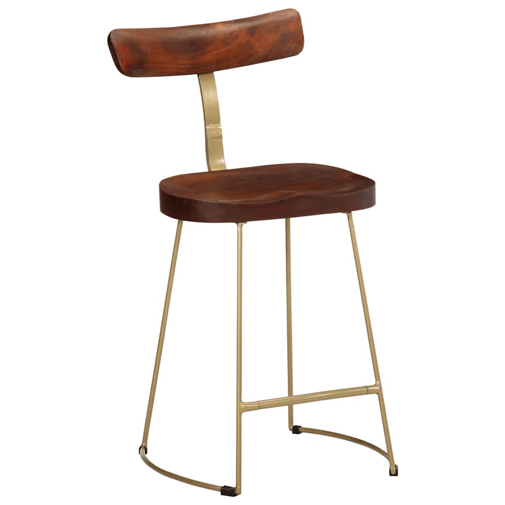 Barhocker 2 Stk. 49x43x79 cm Mango Massivholz