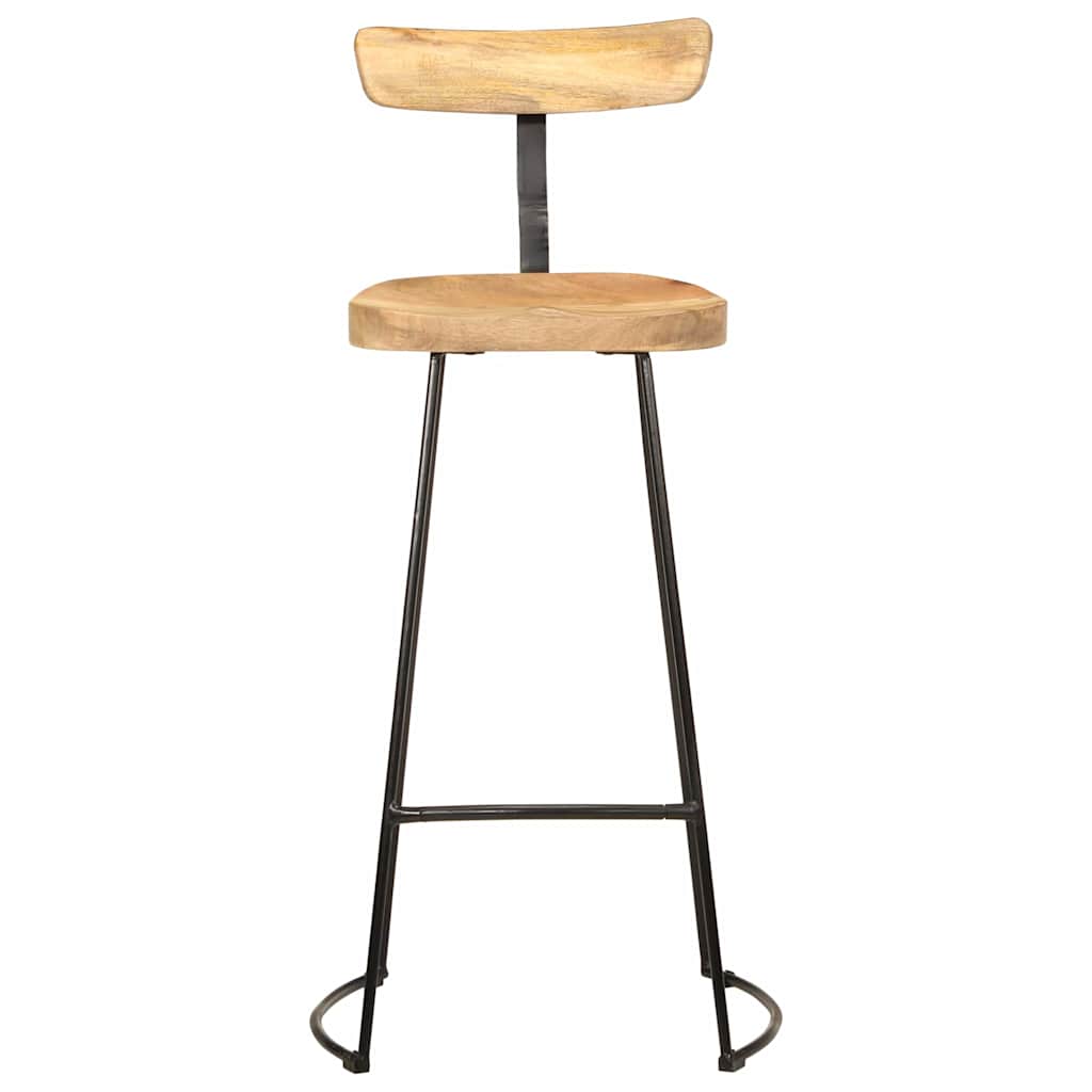 Barhocker 2 Stk. 49x43x103 cm Mango Massivholz