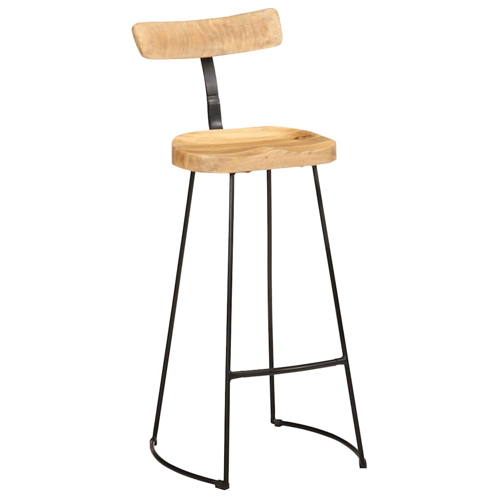 Barhocker 2 Stk. 49x43x103 cm Mango Massivholz