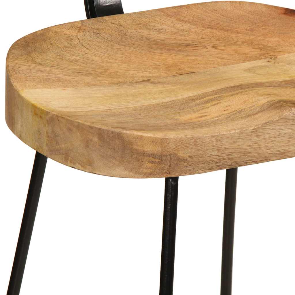 Barhocker 2 Stk. 49x43x103 cm Mango Massivholz