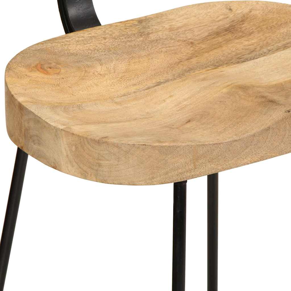 Barhocker 2 Stk. 49x43x88 cm Mango Massivholz