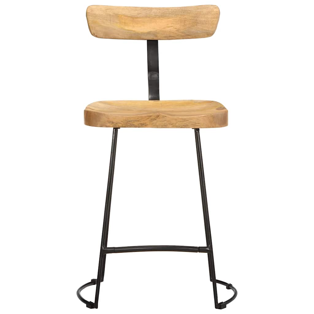 Barhocker 2 Stk. 49x43x79 cm Mango Massivholz